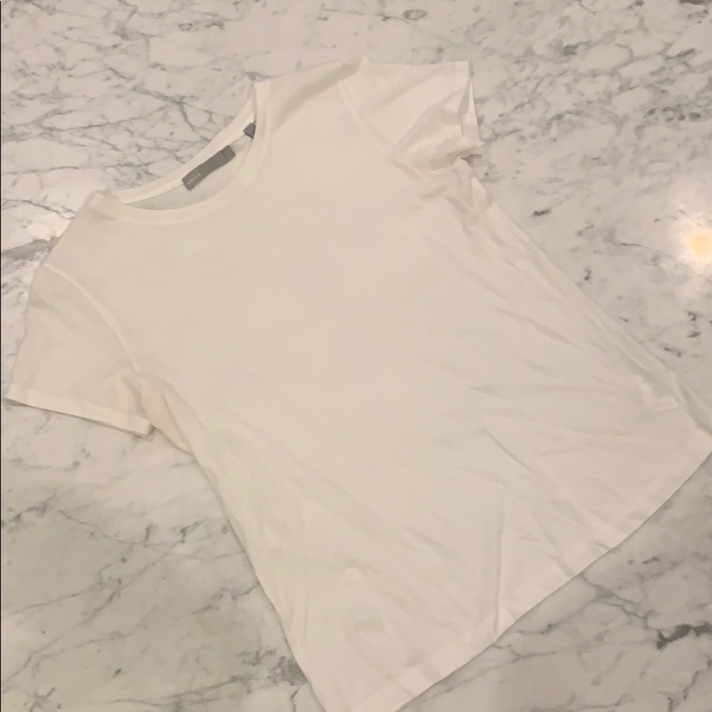 Vince white cotton T-shirt